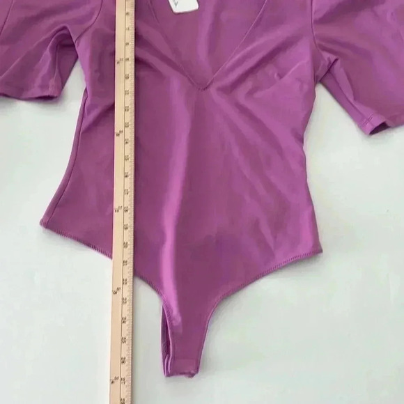 NWT FREE PEOPLE Va Va Voop Puff Sleeve Bodysuit SIZE M - Picture 5 of 7